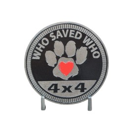 Rescue Rated - Solid Stainless Steel Metal 4x4 Badge Designed for Any 4x4 Vehicle - Made in The USA by CUSTOM4X4BADGES