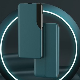 [For Poco X7 Pro] Notebook Type Case Magnetic Leather View Window Full Surround Protection + Stand Function + Burst Processing Wireless Charging Compatible Shock Absorption Full Protection