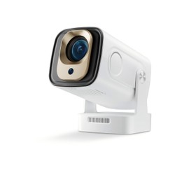 [Automatic focus&Bluetooth voice AIR mouse] portable mini projector for bedroom with 1080p resolution and 4k support, ideal tv alternative