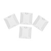 ULTECHNOVO 4 Pack White Raised Road Reflectors Emergency Driveway Markers