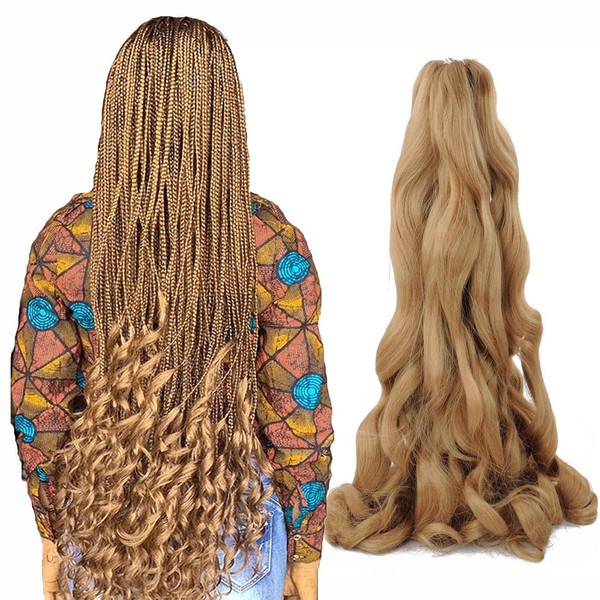 Haolocs 8 Packs 22 Inch French Curly Braiding Hair for