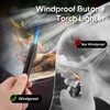 LcFun Torch Lighters 3 Pack Refillable Butane Lighter with Visible