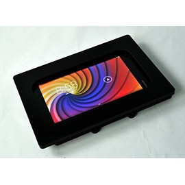 TABcare DigiLand DL8006 Security Anti-Theft Black Acrylic Enclosure (Desktop Stand, Clear)