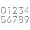 Adoorn 4 Inch Mailbox Numbers - Number 5, Silver Color,