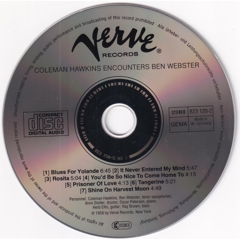 Coleman Hawkins Encounters Ben