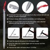 Eurmax USA Hiking Camping Tent Stakes and Hammer Set Lightweight