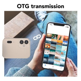 64MP 4K Digital Camera, 10x Telephoto, 120 Degree Wide Angle, 3" Touch Screen, HD Photography, 3600mAh, Support Live Streaming, OTG Connection, Music Playback (GOLD)