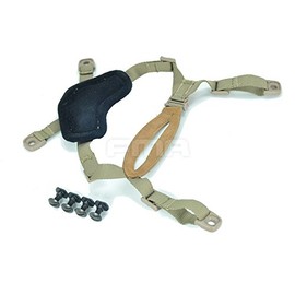 Ordinary Helmet General Suspension Lanyard with 4 Points Chin Strap with Bolts and Screws DE Tan For Fast ACH MICH IBH Helmet