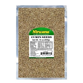 Whole Cumin Seeds – Premium Grade, Bold & Earthy Flavor | Ideal for Cooking, Curries, Seasoning & Spice Blends 1lb by Nirwana