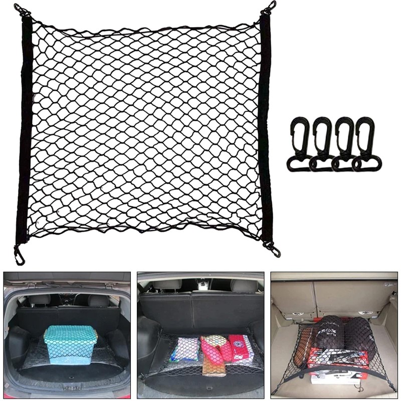 ALI2 Luggage Net 70 x 70 cm, Car Boot Net,