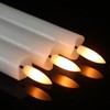 GenSwin Flameless White Taper Candles Flickering with 10-Key Remote, Battery