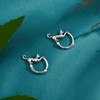 LEGENTLISUR Earrings Silver 925 Cat Earrings Hoop Earrings Silver Cat