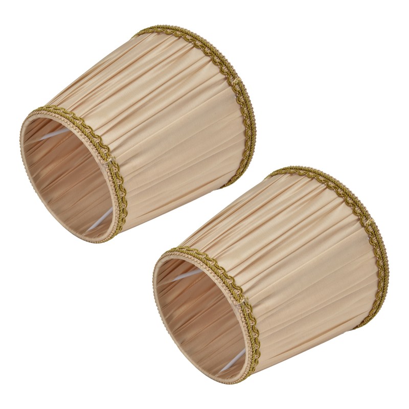 2PCS Fabric Lampshade Simple Lamp Shade for E14 Screw Candlestick