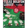 Texas hold'em tabletop playing felt layout
