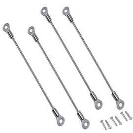 10Pcs Cabinet Door Restraint,Door Opening Angle Limiter with Screws, 6 Inch (6 Inch)