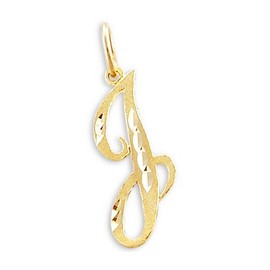 Sonia Jewels 14k Yellow Gold Initial Letter J Pendant