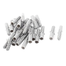uxcell® M10x50mm Plastic Anchors Lag Expansion Nails Plugs Screws Clips 25Pcs
