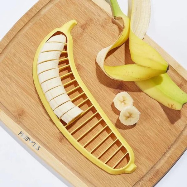 Scissor Design Slicer - Slice, Banana, Strawberry, Gherkin, Sausage, Fruits, Vegetable, ABS, Metal Rings, Easy to Use & Clean, Food Art, Kitchen Craft, Fun Snack, Salads, Even Round Slicing & Cutting