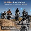 Fodsports FX8 Pro Motorcycle Helmet Intercom Bluetooth Headset 10 Riders