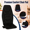 Vibration Massage Seat Cushion with Heat, Back Massager for Chair