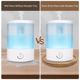 Bamboo Humidifier Tray Leak-Proof Wooden Tray for Home Humidifiers,Bedroom Humidifiers，Humidifier Tray Compatible with LEVOIT,Homvana,Rosekm and Most Humidifiers