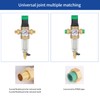 Backwash Filter, Pressure Regulator Water Filter with Pressure Gauge, Water