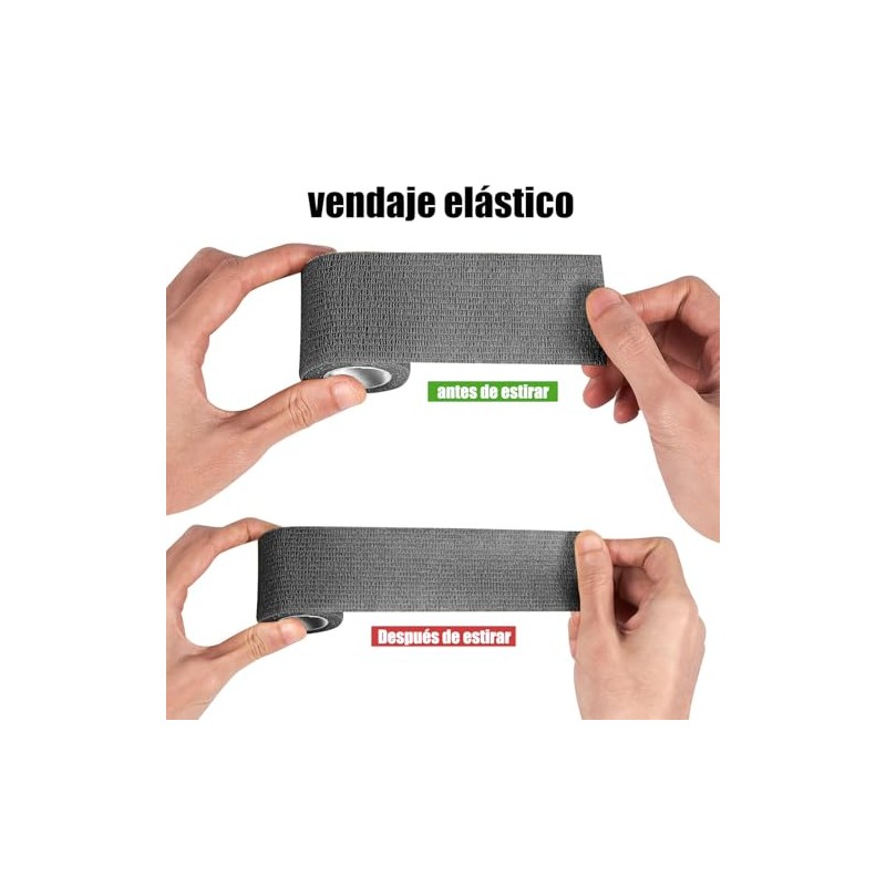 14 Roll Vendajes Autoadhesivos, Cinta Elástica Autoadherente y Transpirables. Venda