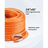 Kolvoii Winch Rope Extension 3/8 Inch x 92 Ft 26,500