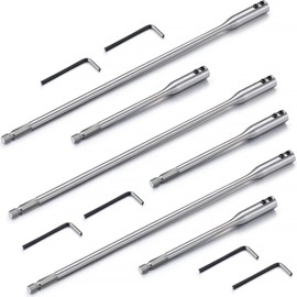 Drill Bit Extension 6, 12 Inch High Carbon Steel Drill Bit with Wrench Key for Wood Turners Construction Accessories(12 Pieces)