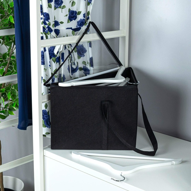 HANGERWORLD Coat Hanger Storage Box With Two Carry Handles Foldable