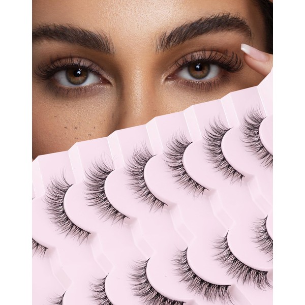 Jiocolor Lashes Natural Look Wispy False Eyelashes D Curl Faux