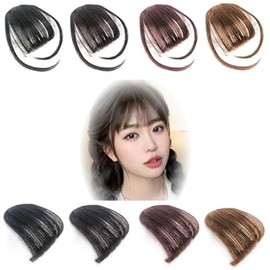 One-touch part wig with bangs (KYR-WDDE3E0) Select 2 Black Brown / 앞머리 부분 원터치 부분 가발 (KYR-WDDE3E0) 선택2 블랙 브라운