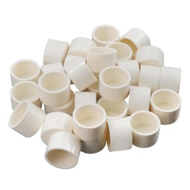 Coshar 30Pcs PVC Pipe Plug Fittings 1" White PVC Pipe End Cap Furniture Grade Plug Socket Fittings for Build Furniture DIY Garden Shelf (1")