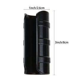 50 PCS 1 inch Greenhouse Clamps Clips 26mm Black ABS Snap Clamp Tube Clip Garden Buildings Tube Clip for Greenhouse Film, Sunshade Nets, Frame Shelters (Outer Ø 1.26”inner Ø 1”)