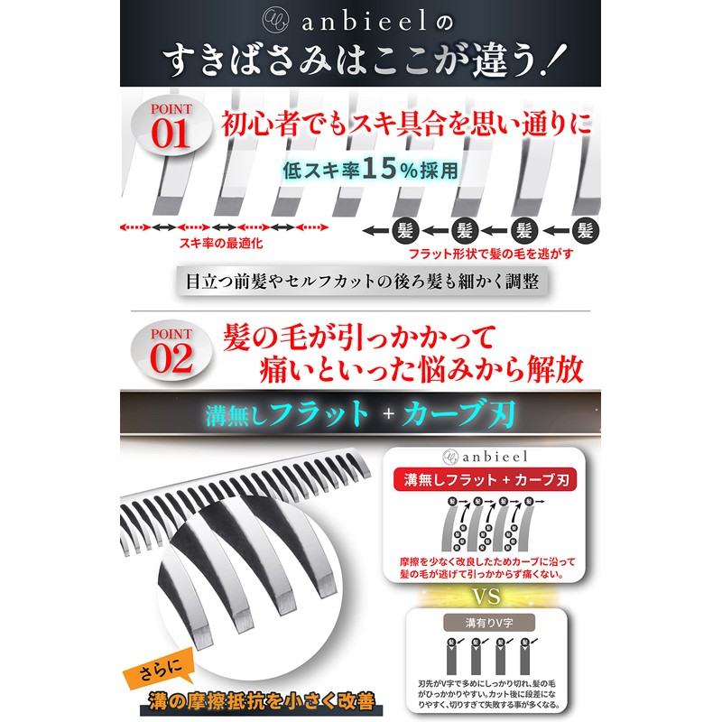 anbieel (fully supervised by active professional hairdresser) hair cutting scissors