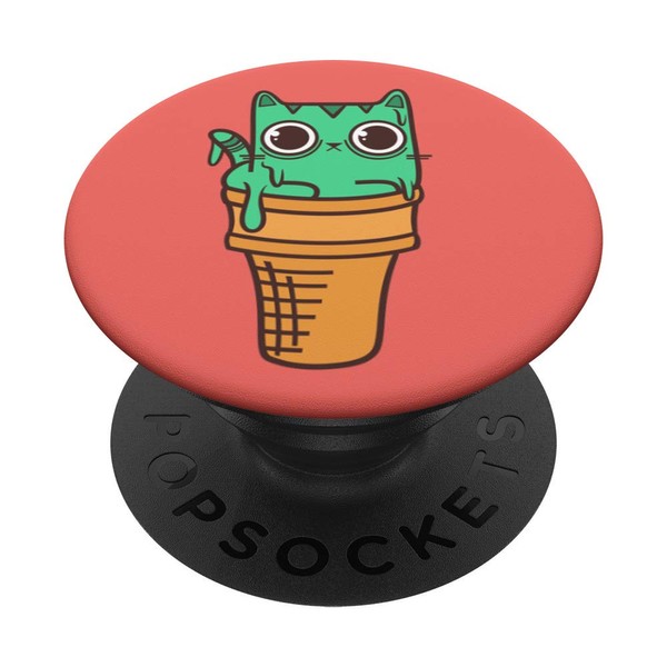 Kawaii Ice Cream Cone Cat by Fudo Cats