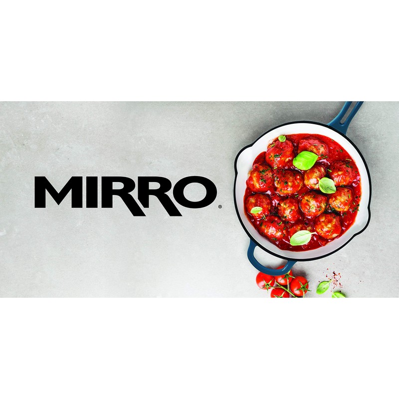 Mirro MIR-19061 12" Cast Iron Skillet, 12 Inch, Teal