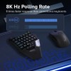 DeLUX One-Handed Magnetic Switches Gaming Keyboard Wired, Hall Effect Rapid