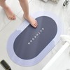 GNCLOUD Super Absorbent Floor Mat,Quick-Drying Non-Slip Diatom Mud Microfiber Bath