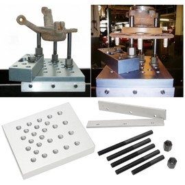 ReluxGo Universal Drill Press Support Block Plate Tool Set Kit, 30 Ton – Bearing and Bushing Repair Removal Installation