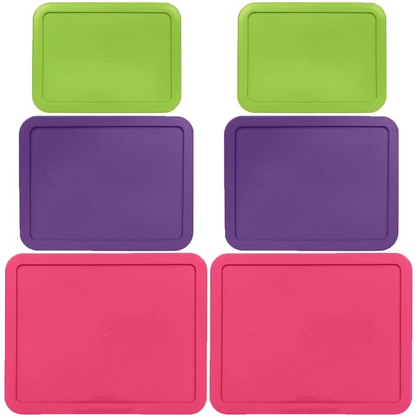 3, 6, 11 Cup Rectangle Replacement Lids/Covers for Pyrex, Anchor