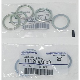 Subaru Oil Drain Plug Crush Gasket (Set of 10) - 11126AA000 - Genuine OEM