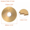 uxcell Circular Saw Blade, 63mm (2-1/2") Dia 0.8mm Thick 72