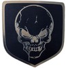 24Designs Front Badge Emblem Skull Black Replacement for Dodge Dakota