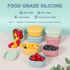 AOEDEO 8 pcs 6.76 oz Silicone Snack Containers for Kids