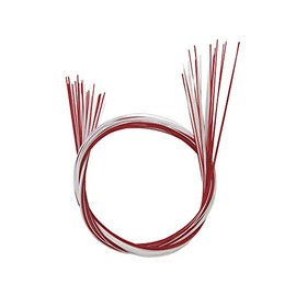 Tokusaya Silk Roll Mizuhiki (Made in Japan) Red and White, Red and White, Set of 15 Each (15 Red / White 15)