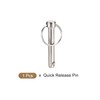 METALLIXITY Quick Release Pins (8mmx50mm), Carbon Steel Pull Pin -