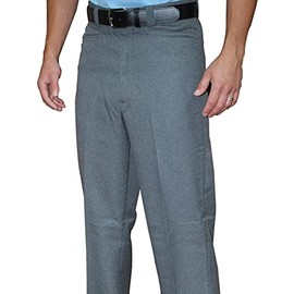 Smitty | BBS-377 | Flat Front Combo Pants | Western Cut Pockets | Baseball Softball | Umpire's Choice! (Heather Grey, 46)