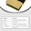 FHC SQDS1SB Square Swinging Shower Door Stop - Satin Brass