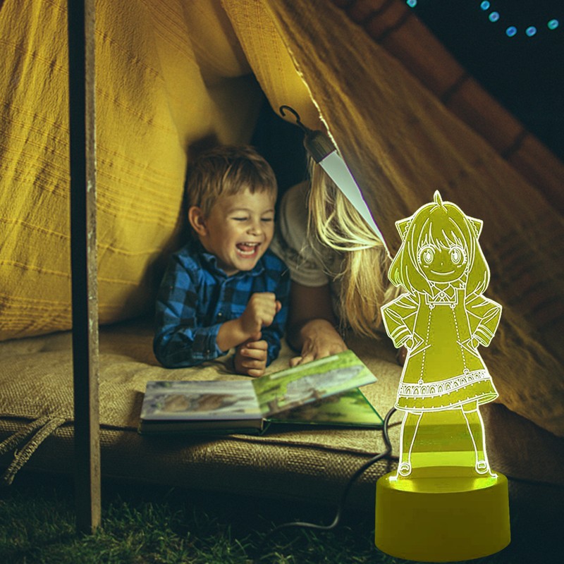 Anime LED Night Light 3D Night Light Character Lamp USB